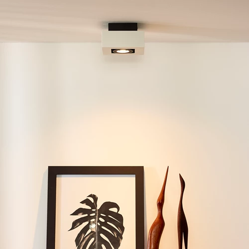 Lucide XIRAX - Deckenstrahler - LED Dim to warm - GU10 - 1x5W 2200K/3000K - Weiß - Atmosphäre 1